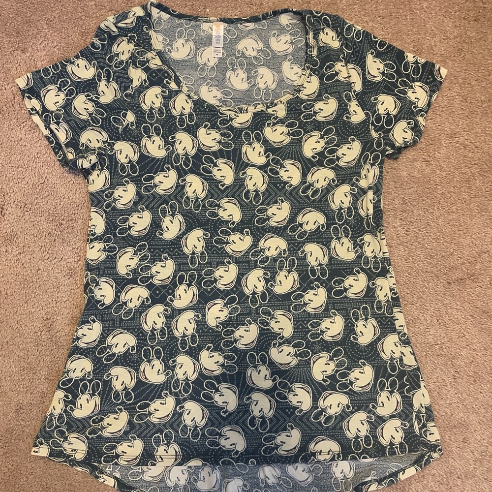 Mickey Mouse Classic Retro Disney Lularoe Classic Shirt M LLR